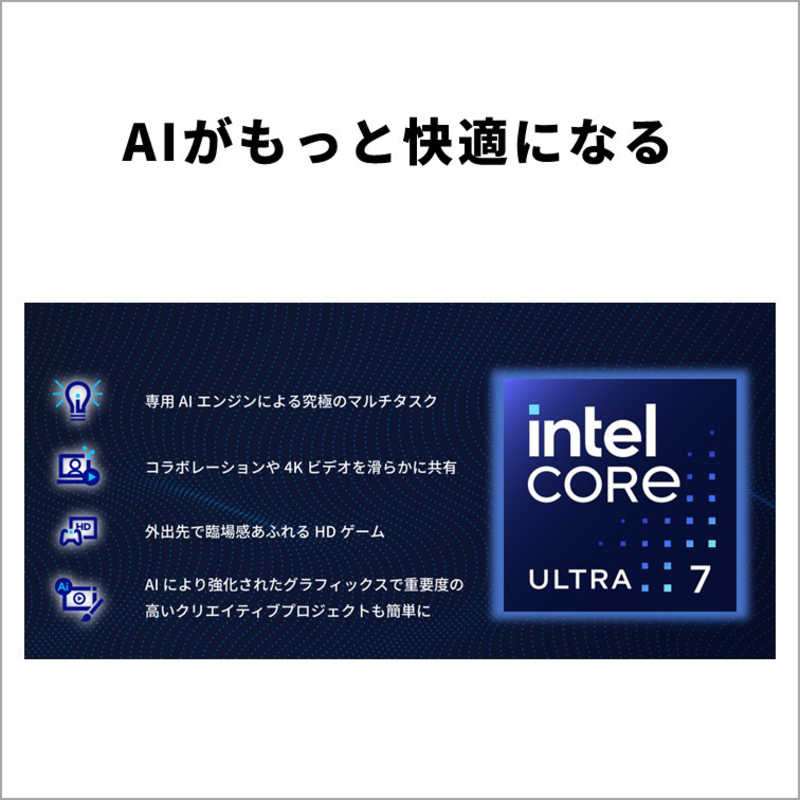 ノートパソコン FMV Note U [ 14型 / Win11 Home / Core Ultra 7 / 16GB / 512GB / M365 ] シルバーホワイト　FMVU77K3WA_14