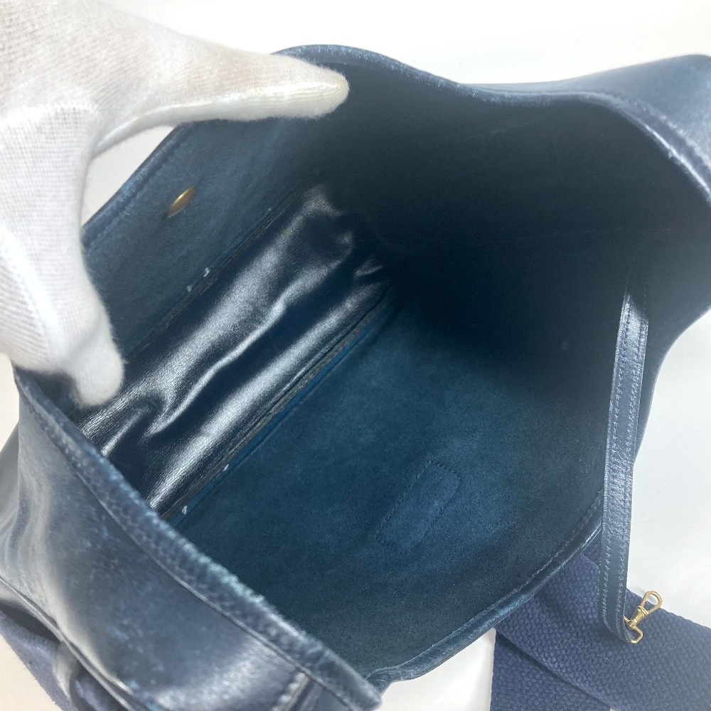 ショルダーバッグ サコ ヴィンテージ カバン 肩掛け レザー ネイビー ショルダーバッグ サコ ヴィンテージ カバン 肩掛け レザー ネイビー