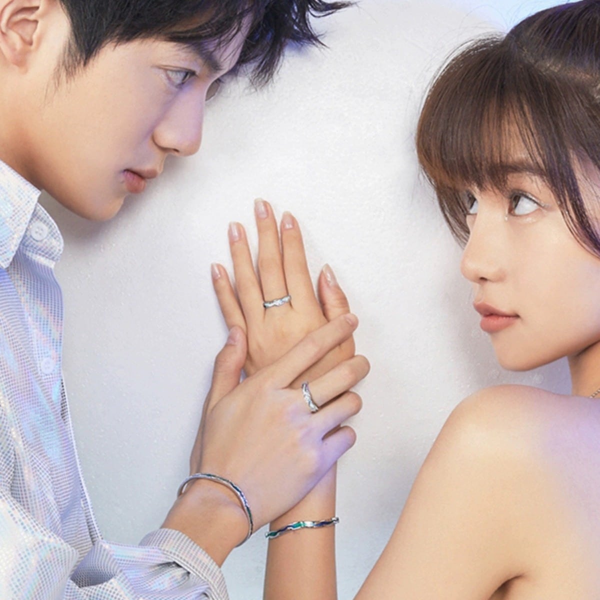 【1つ買うと12つ無料】韓国 指輪 オーロラカップルペアリング夜光戒男女ペアリング レディース 可愛らしい キラッとリング ファッション164