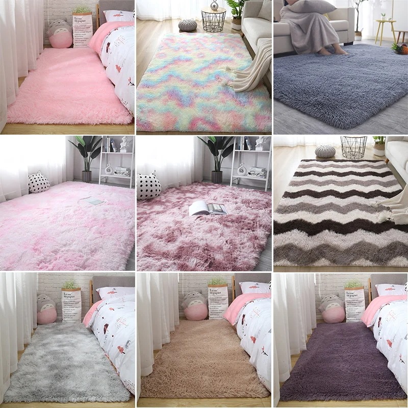 リビングルーム用の厚いぬいぐるみカーペット 子供部屋用の柔らかいベルベットマット 家の装飾 CM2012 140x200cm_3