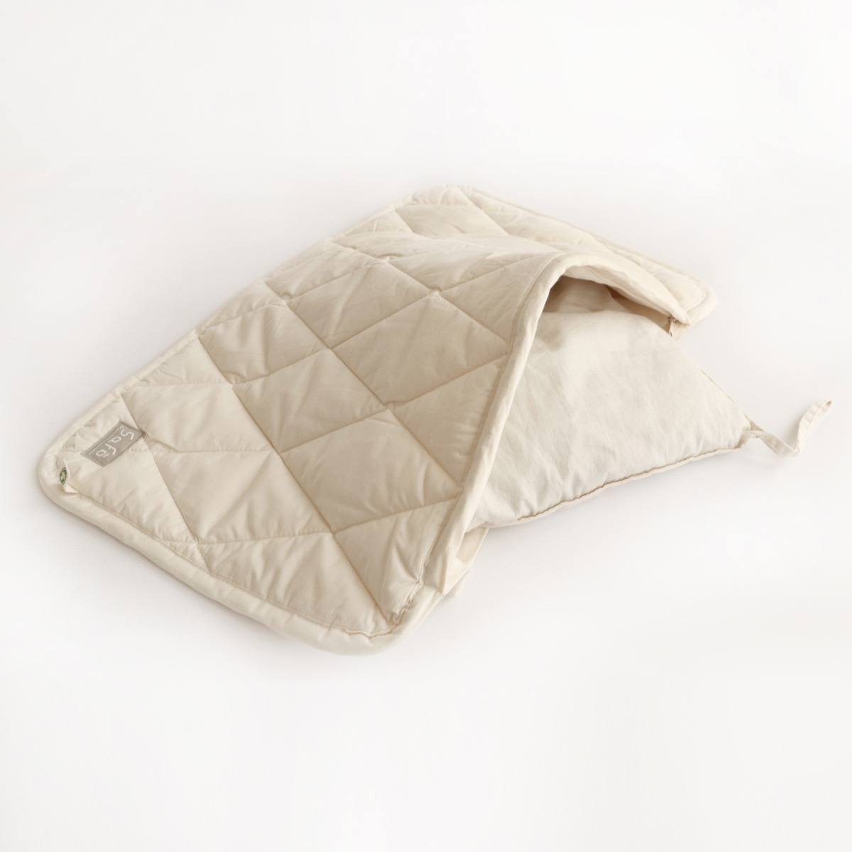 そば枕 safo オーガニック 35X55cm ウォッシャブル サフォ 枕 まくら ピローケース付き オーガニックコットン 100％ 日本製 そば殻 洗える カバー 防ダニ 無蛍光 無染色