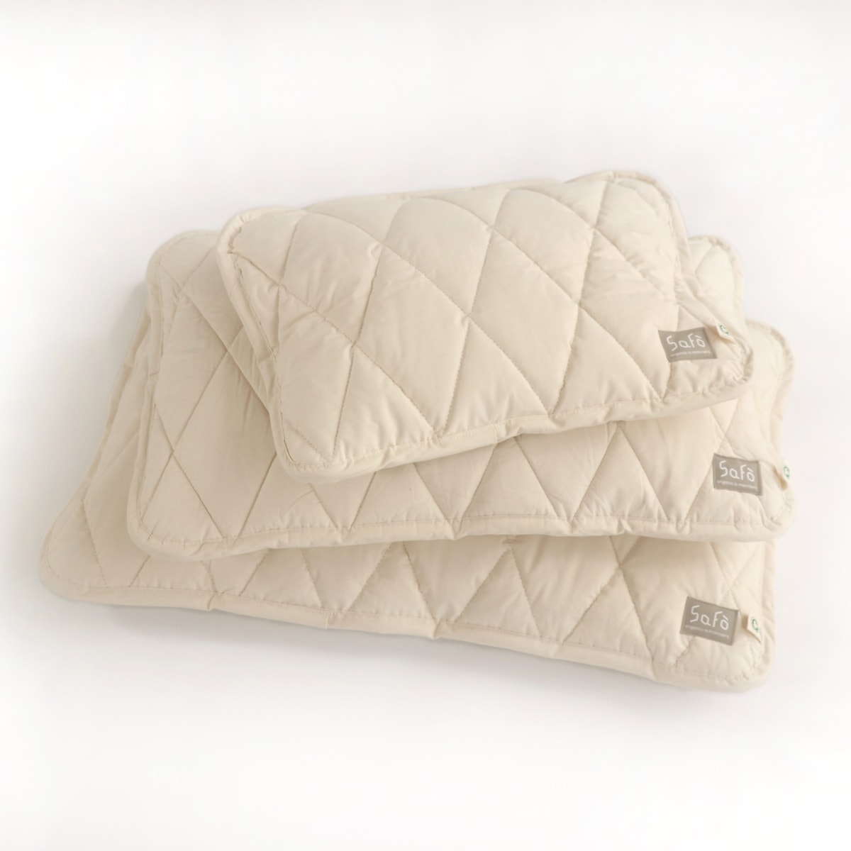 そば枕 safo オーガニック 35X55cm ウォッシャブル サフォ 枕 まくら ピローケース付き オーガニックコットン 100％ 日本製 そば殻 洗える カバー 防ダニ 無蛍光 無染色