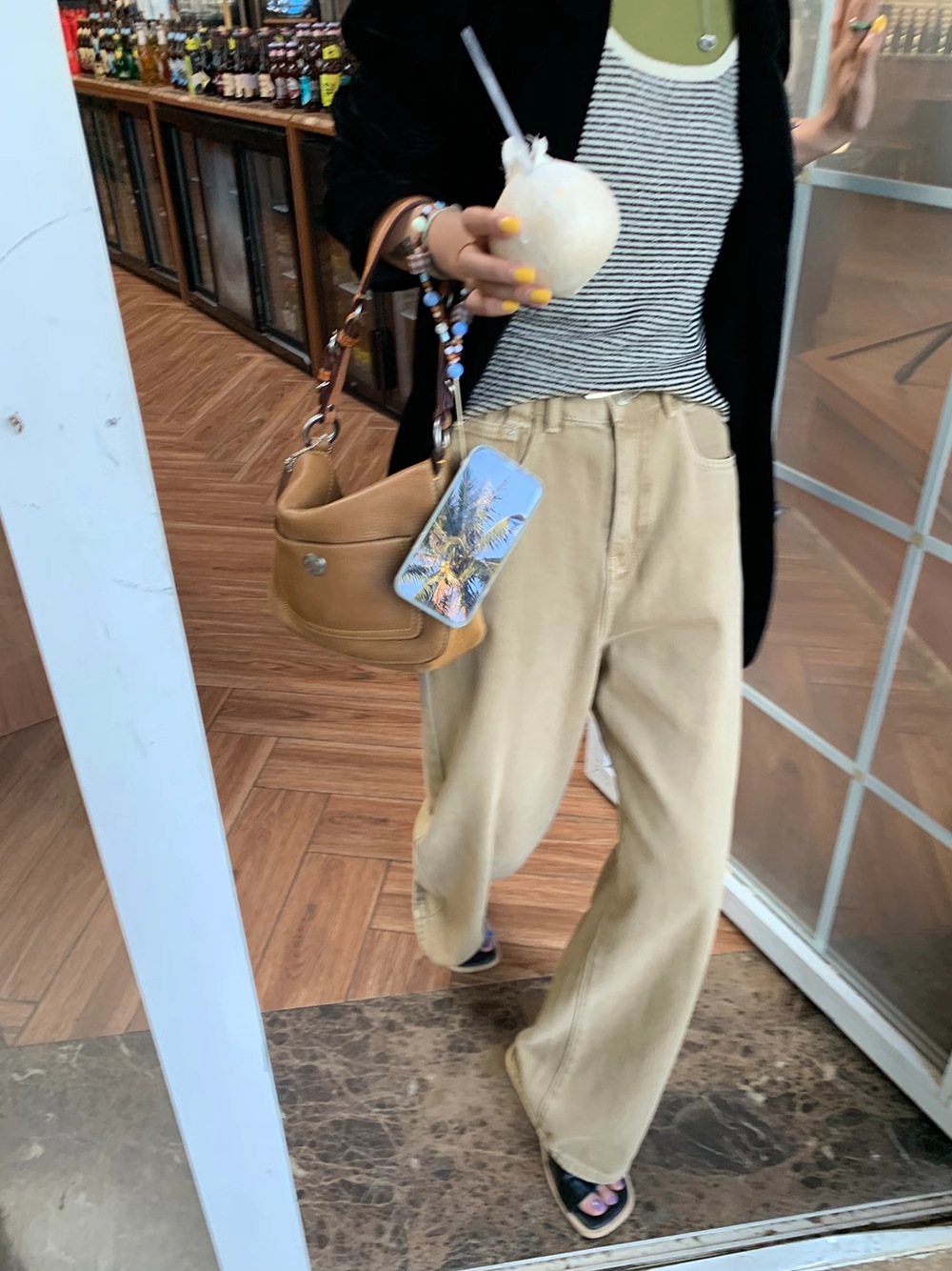 レディース パンツ ボトムス ワイドパンツ ワイド ストリート シンプル カジュアル おしゃれ かっこいい レトロ こなれ感 ラフ メンズライク ボーイッシュ スポーティー クール ヴィンテージ_10