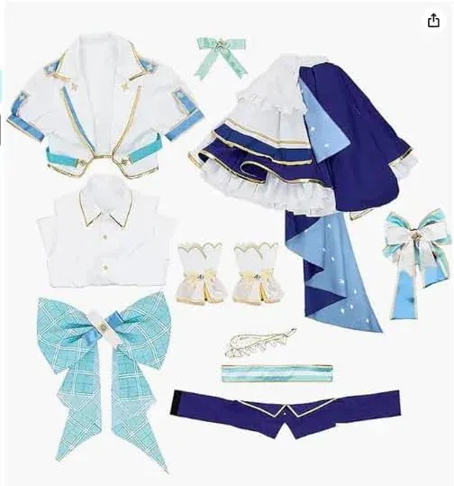 コスプレ衣装 星街すいせい 湊あくあ 百鬼あやめ 沙花叉クロヱ 白上フブキ コスプレ衣装 4期生_6