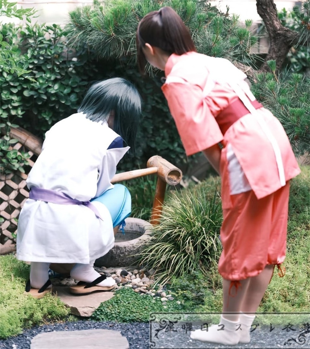 139在庫 千と千尋の神隠し 荻野千尋 白龍 コスプレ衣装 コスチューム_6