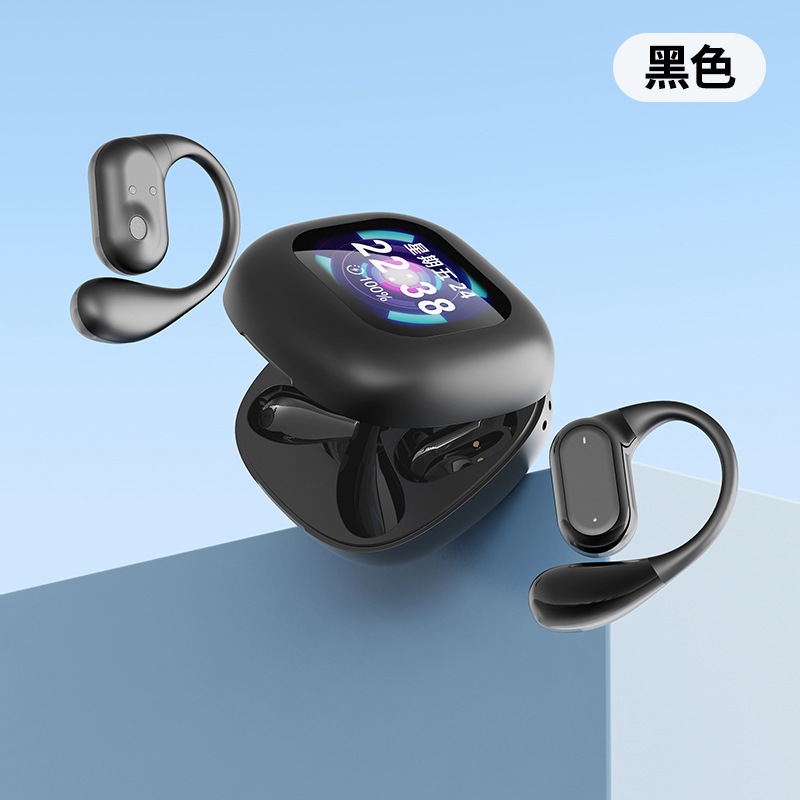 空気伝導イヤホン ワイヤレスイヤホン ブルートゥース コードレスイヤホン ワイヤレスイヤホン イヤーフック型 AI翻訳機能付き_10
