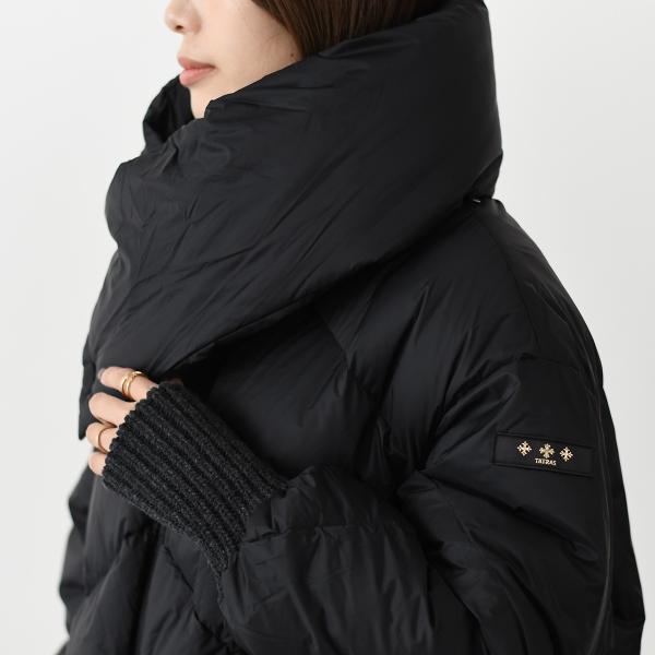 アウター ダウン RISHA ライシャ ショートダウンジャケット LTLA24A4286 D レディース ブラック ナイロン 秋冬 防寒