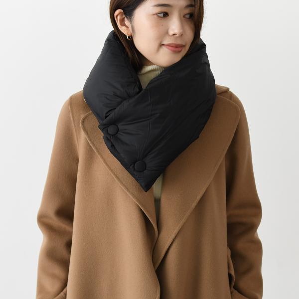 アウター ダウン RISHA ライシャ ショートダウンジャケット LTLA24A4286 D レディース ブラック ナイロン 秋冬 防寒