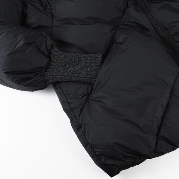 アウター ダウン RISHA ライシャ ショートダウンジャケット LTLA24A4286 D レディース ブラック ナイロン 秋冬 防寒