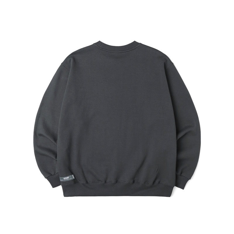 [MAHAGRID] MG2BSMM481A THIRD LOGO CREWNECK マハグリッド スウェッ 長袖 シンプル Tシャツ レディース メンズ 韓国ファッション