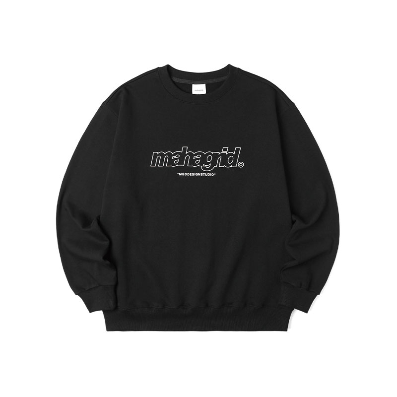 [MAHAGRID] MG2BSMM481A THIRD LOGO CREWNECK マハグリッド スウェッ 長袖 シンプル Tシャツ レディース メンズ 韓国ファッション