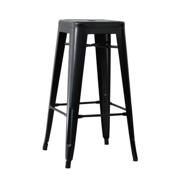 カウンターチェア マリンハイスツール おしゃれ USネイビー 完成品 椅子 チェア バースツール バーチェア ブラック いす イス 座面高76cm