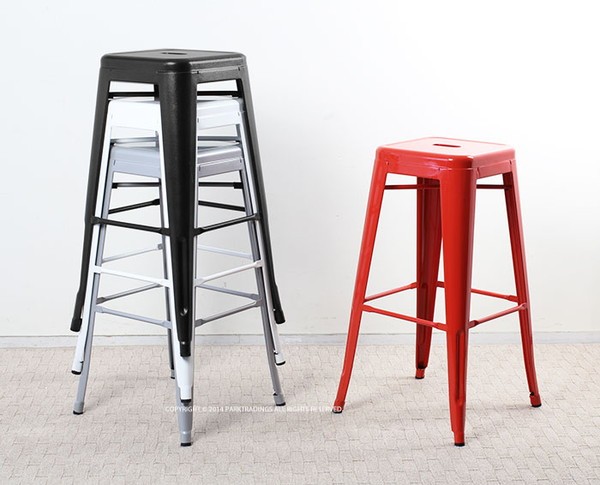 カウンターチェア マリンハイスツール おしゃれ USネイビー 完成品 椅子 チェア バースツール バーチェア ブラック いす イス 座面高76cm