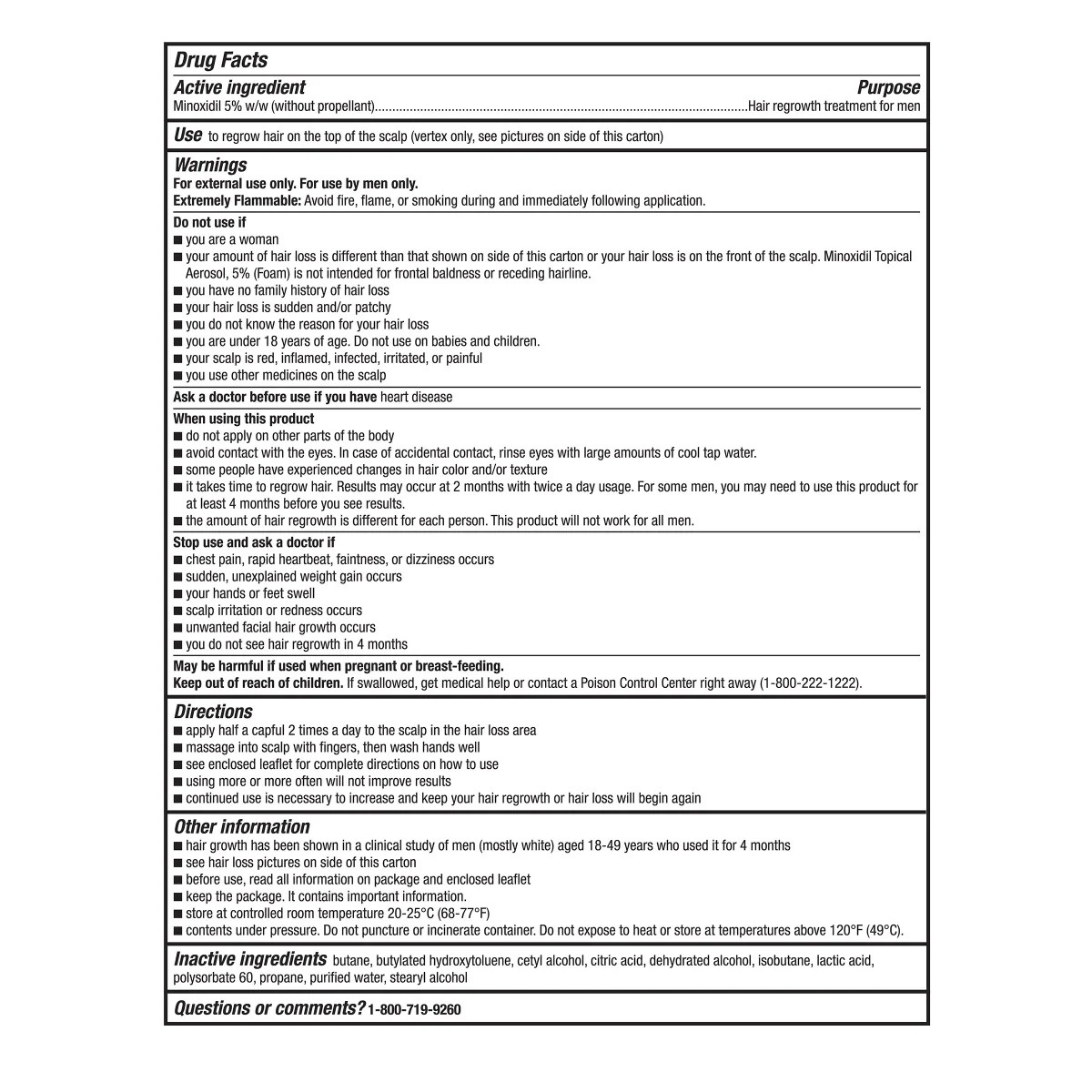 男性用　５％　フォームタイプ　２本　[ １本 : ６０g (2.11oz) ]　約２か月分　へアリグロース　トリートメント