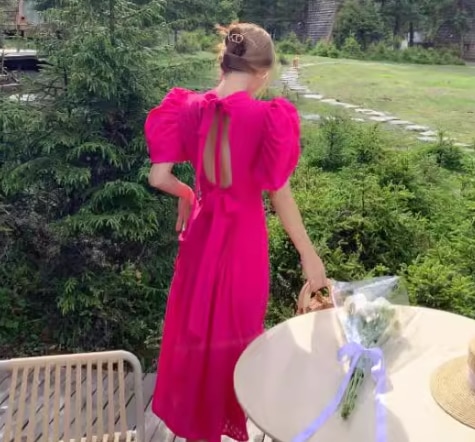 レディース ドレス ワンピース パーティードレス ウェディング パーティー 結婚式 二次会 披露宴 ミモレ ロング 半袖 パフスリーブ ハイネック スタンドカラー セミフレア ウエストマーク レディース ドレス ワンピース パーティードレス ウェディング パーティー 結婚式 二次会 披露宴 ミモレ ロング 半袖 パフスリーブ ハイネック スタンドカラー セミフレア ウエストマーク