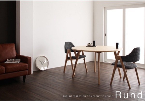 北欧モダンデザインダイニング[Rund]ルント チェア（2脚組）単品販売 チャコールグレイ