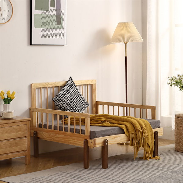 天然木 シングルベッド ソファベッド ディベッド 伸長式ベッド 木製 子供部屋 MINT ソファベッド 伸長式ベッド フレームのみ すのこベッド シングル