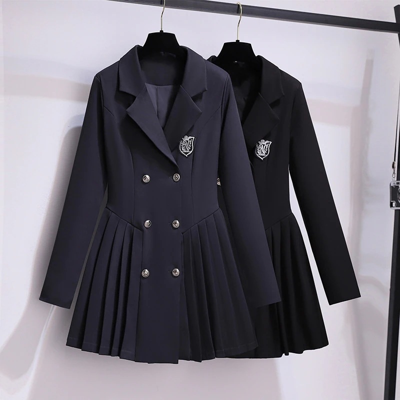 春人気な 大きいサイズ Jk制服 スーツワンピース セーラー服 カレッジ 制服 卒業式 洋服のスカート スーツスカート 長袖ワンピース
