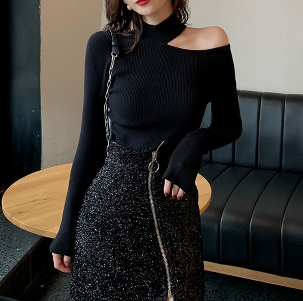 トップス カットソー 長袖 肩出し ハイネック アシンメトリー デザイン 美ライン ニュアンス 伸縮性 ストレッチ スタイルアップ モノトーン かわいい 大人可愛い きれいめ シンプル カジュアル トップス カットソー 長袖 肩出し ハイネック アシンメトリー デザイン 美ライン ニュアンス 伸縮性 ストレッチ スタイルアップ モノトーン かわいい 大人可愛い きれいめ シンプル カジュアル