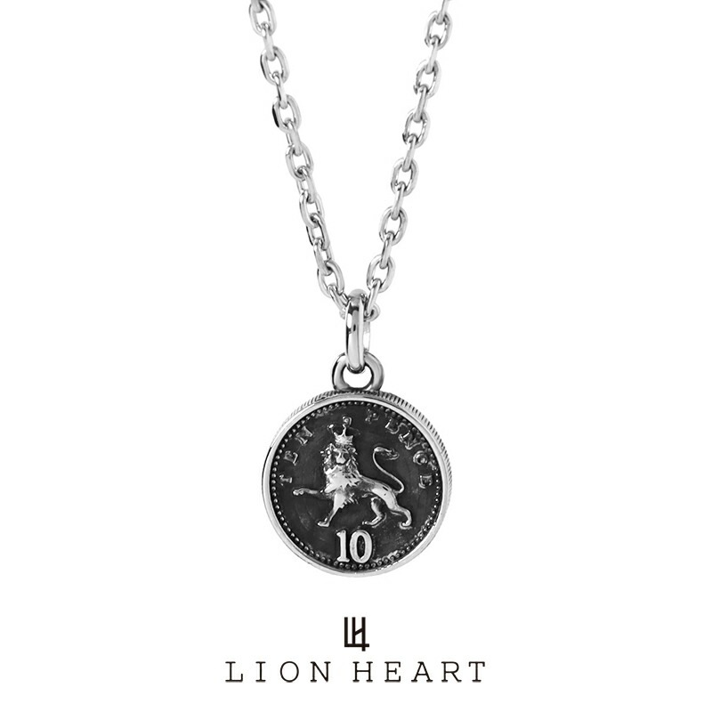 LH-1 ライオンコインネックレス イギリス10ペンス硬貨 サージカルステンレス316L 金属アレルギー対応 リバーシブル 03NE057ASV ステンレ LH-1 ライオンコインネックレス イギリス10ペンス硬貨 サージカルステンレス316L 金属アレルギー対応 リバーシブル 03NE057ASV ステンレ