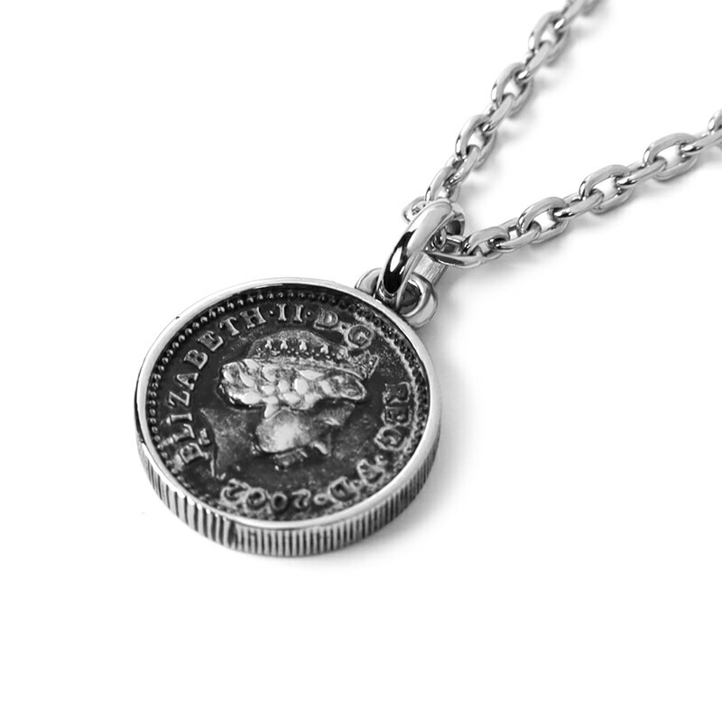 LH-1 ライオンコインネックレス イギリス10ペンス硬貨 サージカルステンレス316L 金属アレルギー対応 リバーシブル 03NE057ASV ステンレ LH-1 ライオンコインネックレス イギリス10ペンス硬貨 サージカルステンレス316L 金属アレルギー対応 リバーシブル 03NE057ASV ステンレ