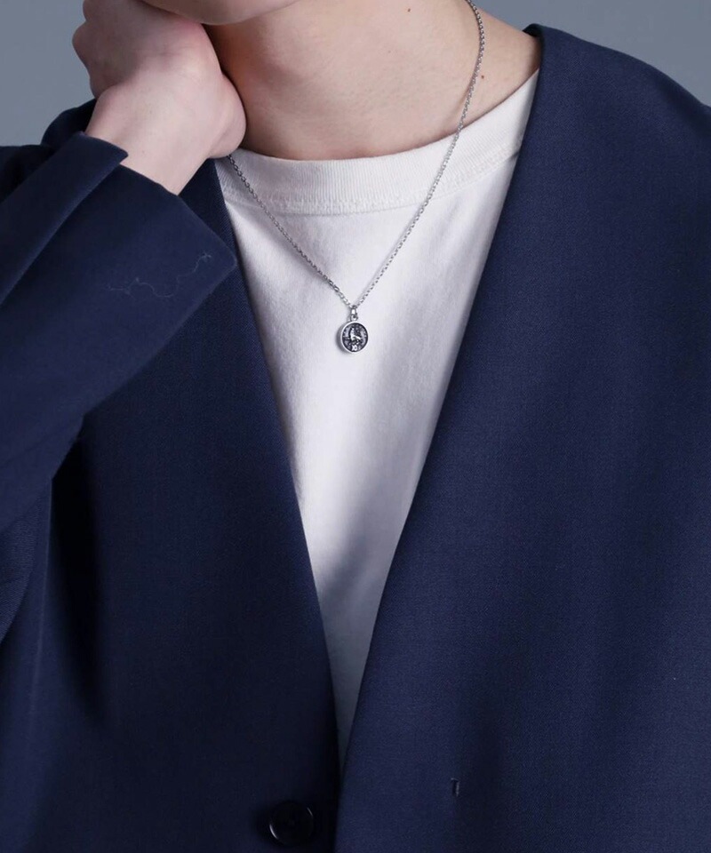 LH-1 ライオンコインネックレス イギリス10ペンス硬貨 サージカルステンレス316L 金属アレルギー対応 リバーシブル 03NE057ASV ステンレ LH-1 ライオンコインネックレス イギリス10ペンス硬貨 サージカルステンレス316L 金属アレルギー対応 リバーシブル 03NE057ASV ステンレ