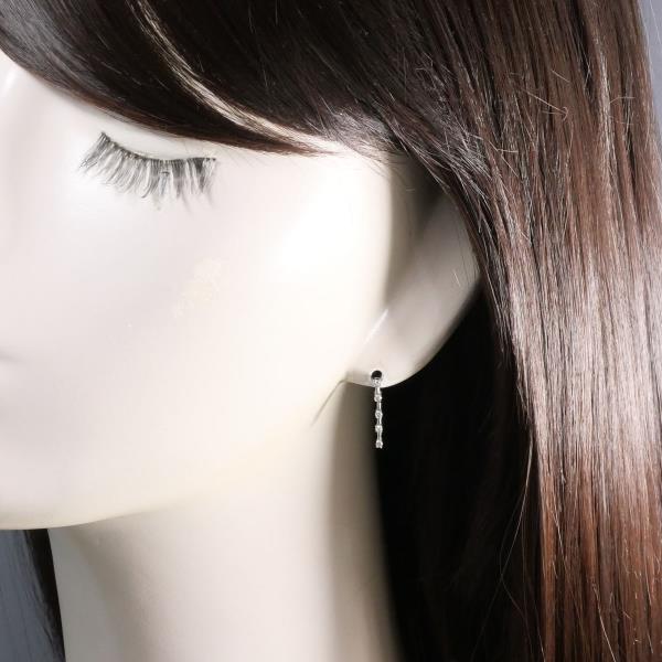 K18 18金 WG ホワイトゴールド ピアス ダイヤ 0.1 ×2 ジュエリー