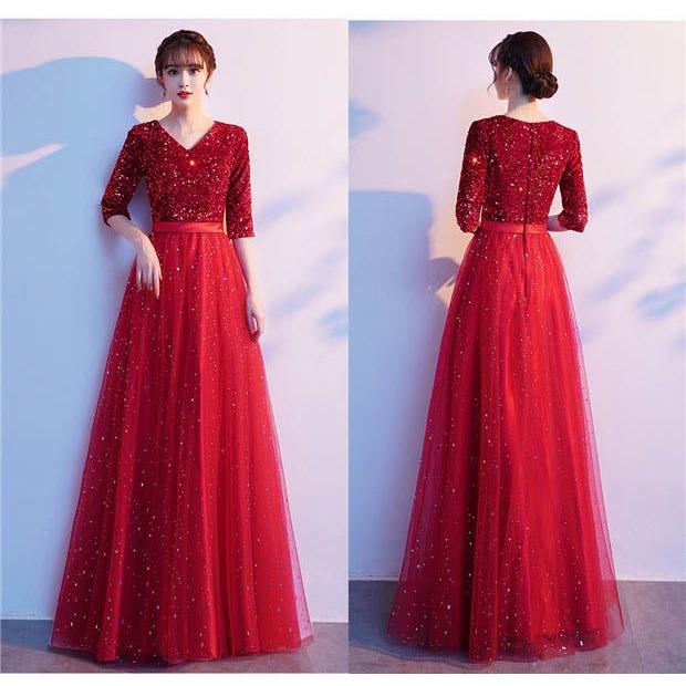 ロングドレス 演奏会 袖付き パーティードレス ロングドレス エレガント 演奏会 袖あり ドレス Vネック きらきら 成人式 同窓会 カラオケドレス ピアノ 発表会 ロングドレス 演奏会 袖付き パーティードレス ロングドレス エレガント 演奏会 袖あり ドレス Vネック きらきら 成人式 同窓会 カラオケドレス ピアノ 発表会