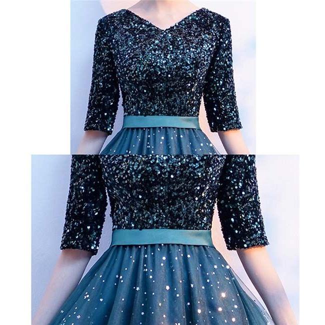 ロングドレス 演奏会 袖付き パーティードレス ロングドレス エレガント 演奏会 袖あり ドレス Vネック きらきら 成人式 同窓会 カラオケドレス ピアノ 発表会 ロングドレス 演奏会 袖付き パーティードレス ロングドレス エレガント 演奏会 袖あり ドレス Vネック きらきら 成人式 同窓会 カラオケドレス ピアノ 発表会