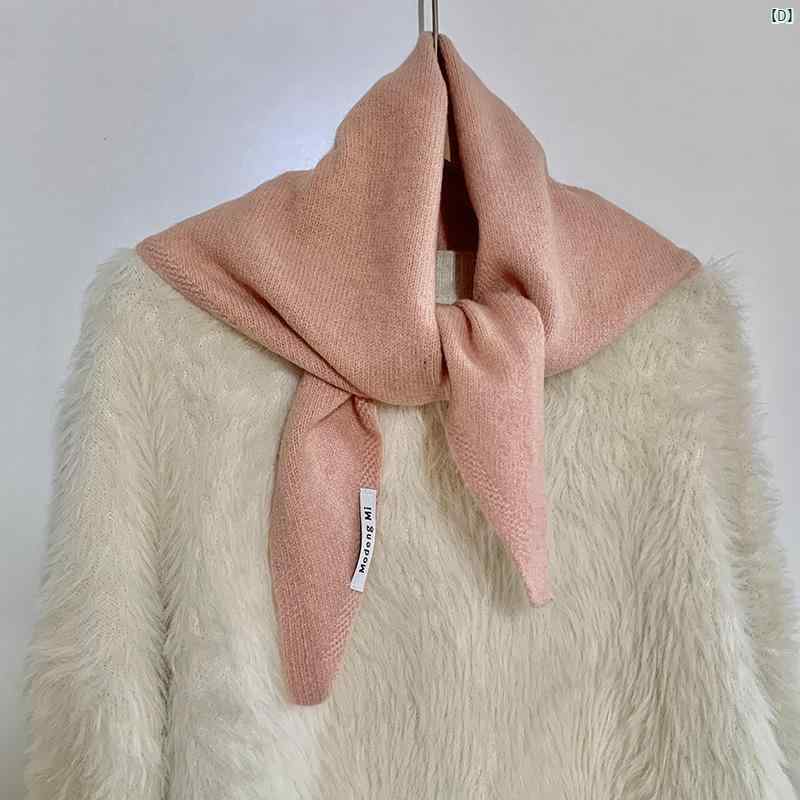 レディースファッション　ファッション小物　オシャレ ウール ニット 三角 スカーフ ショール 春秋 暖かい アウターウェア 装飾的 ネック