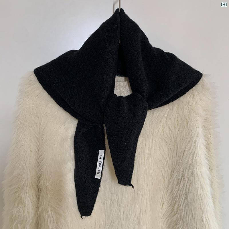 レディースファッション　ファッション小物　オシャレ ウール ニット 三角 スカーフ ショール 春秋 暖かい アウターウェア 装飾的 ネック