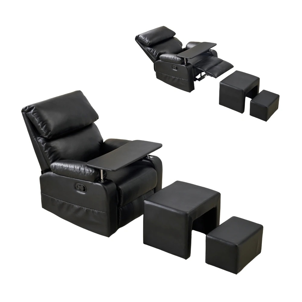 454【セット品】リクライニングソファー 二つのオットマン ソファー 1人掛け ゲーミングチェア PU 160度調節可能 テーブル付き PUレザー チェア オットマン一体型 パーソナルチェア 耐圧分散 454【セット品】リクライニングソファー 二つのオットマン ソファー 1人掛け ゲーミングチェア PU 160度調節可能 テーブル付き PUレザー チェア オットマン一体型 パーソナルチェア 耐圧分散