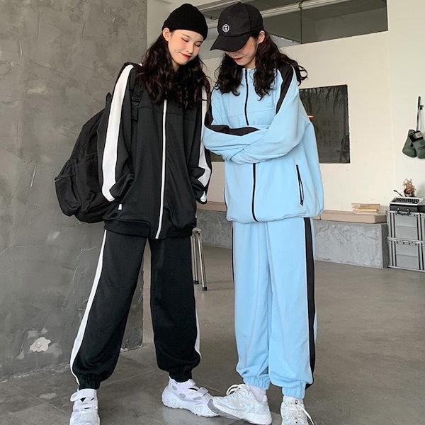 Qoo10] 秋冬新品 ジャージ 韓国 セットアップ