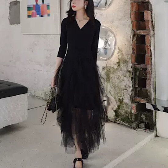 【取寄:納期2週間】結婚式ドレス メッシュ レース Vネック 発表会 演奏会 レディース フレアドレス 結婚式 ステージ衣装 ロング丈 エレガント ウエディングドレス カラードレス 七分袖 【取寄:納期2週間】結婚式ドレス メッシュ レース Vネック 発表会 演奏会 レディース フレアドレス 結婚式 ステージ衣装 ロング丈 エレガント ウエディングドレス カラードレス 七分袖