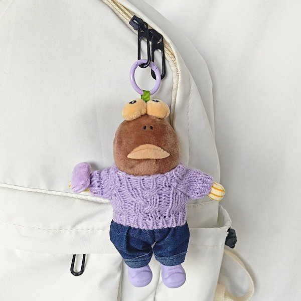 スポンジボブ ぬいぐるみ キーホルダー付き スポンジ・ボブ カラビナ付きマスコット ぬいぐるみ