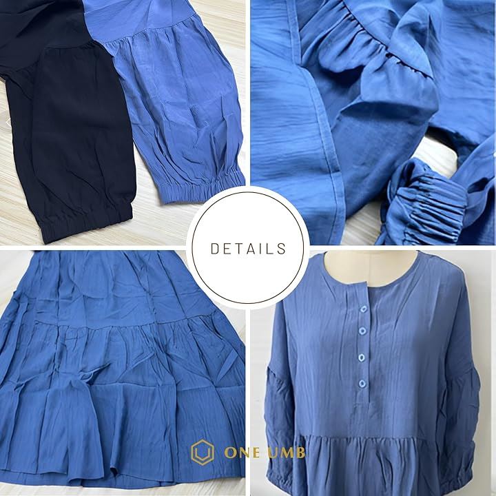 パフスリーブ ワンピース レディース マキシ丈 七分袖(ブラック, S) パフスリーブ ワンピース レディース マキシ丈 七分袖(ブラック, S)