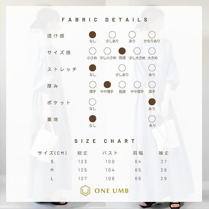 パフスリーブ ワンピース レディース マキシ丈 七分袖(ブラック, S) パフスリーブ ワンピース レディース マキシ丈 七分袖(ブラック, S)