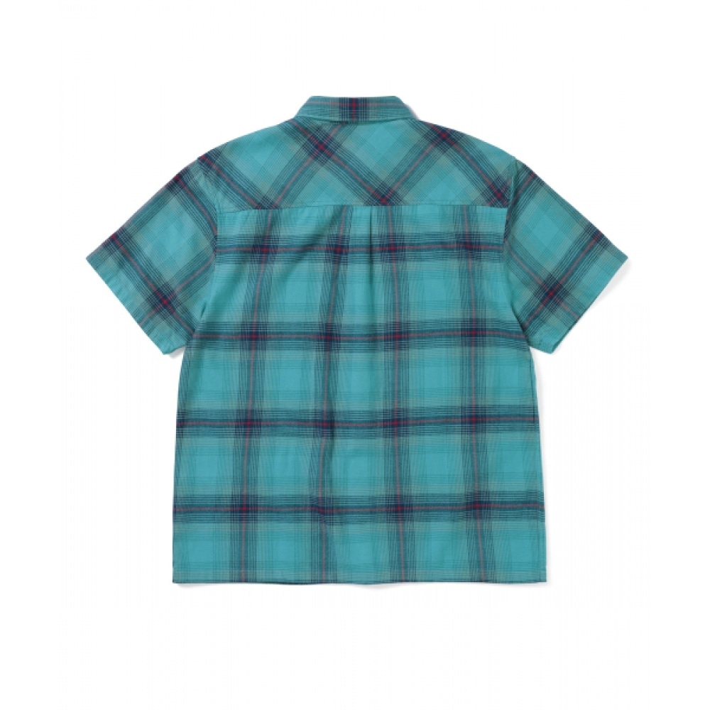 これはネヴァー・ザ・オンブルチェック S/S シャツグリーン これはネヴァー・ザ・オンブルチェック S/S シャツグリーン