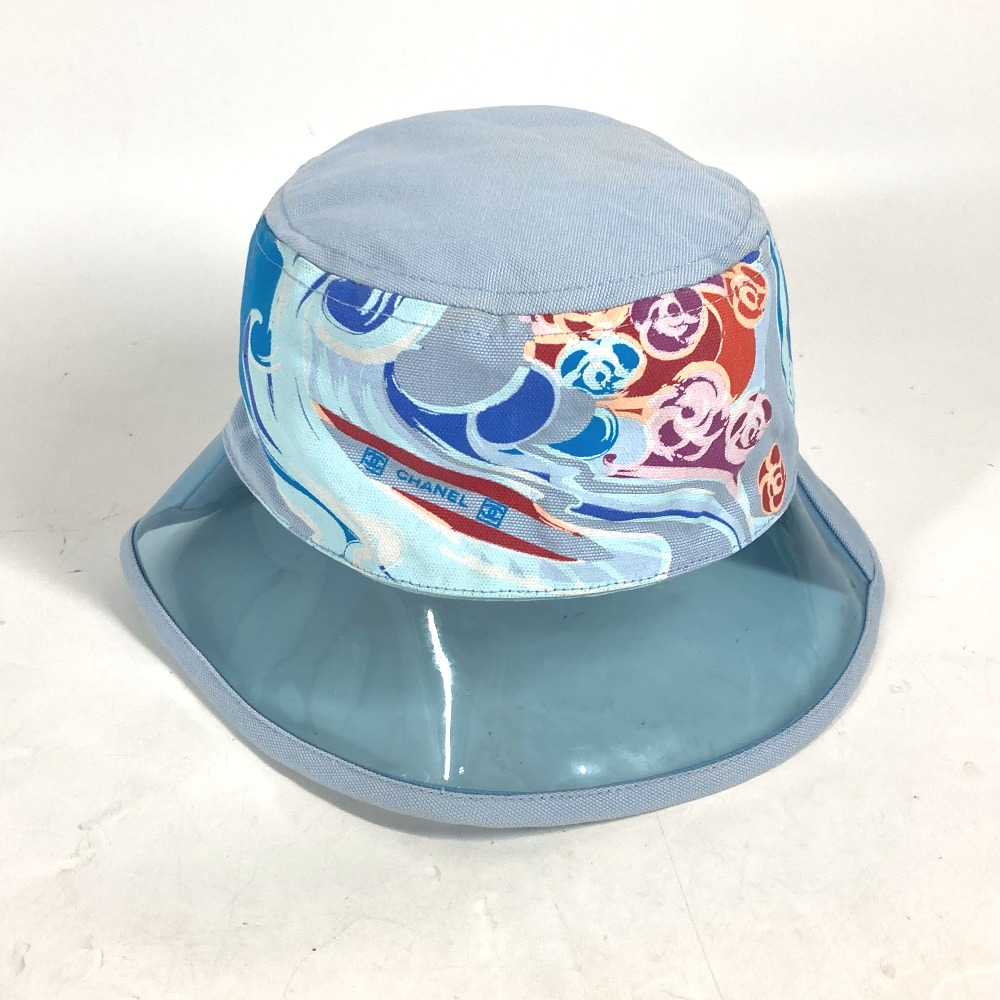 ハット CC ココマーク カメリア スポーツ ハット帽 帽子 バケットハット ボブハット ビニール コットン ブルー