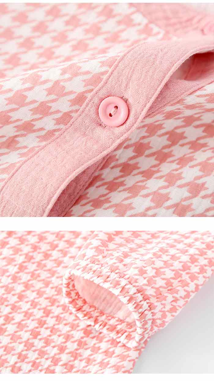 【2025新作】二重ガーゼパジャマ レディース 春 サラサラ ダブルガーゼ 長袖 部屋着セットアップ ルームウエア上下セット肌着 前開き チェック柄 夜間着快眠パジャマ ルームウェア 婦人 M L プ