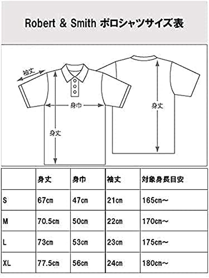 ロバートアンドスミス ポロシャツ 機能素材 ゴルフ ウエア 半袖メンズ( ネイビー, M)