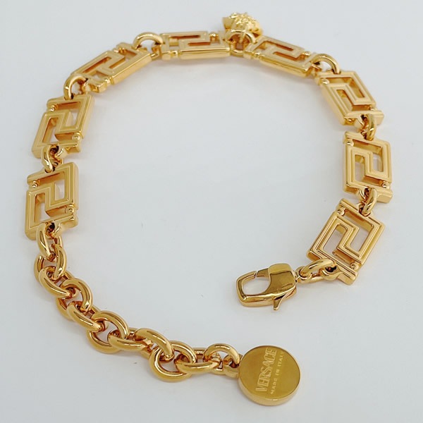 ブレスレット DG07719 DJMT 3J000 GRECA メドゥーサチャーム グレカチェーン ゴールド アクセサリー