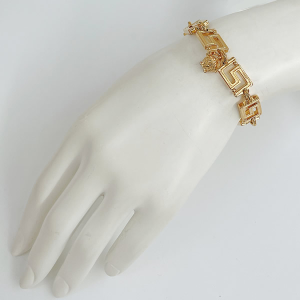 ブレスレット DG07719 DJMT 3J000 GRECA メドゥーサチャーム グレカチェーン ゴールド アクセサリー