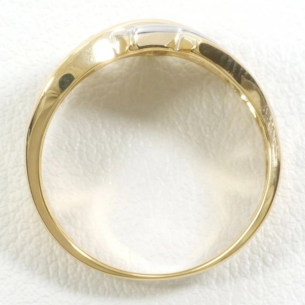 PT900 プラチナ K18YG リング 指輪 11号 ダイヤ 0.36 ジュエリー 中古 PT900 プラチナ K18YG リング 指輪 11号 ダイヤ 0.36 ジュエリー 中古