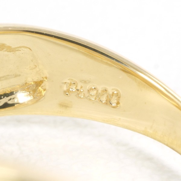 PT900 プラチナ K18YG リング 指輪 11号 ダイヤ 0.36 ジュエリー 中古 PT900 プラチナ K18YG リング 指輪 11号 ダイヤ 0.36 ジュエリー 中古