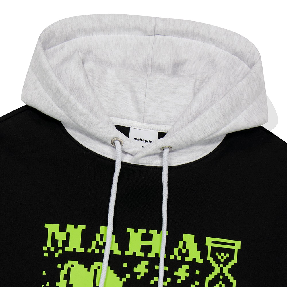 マハグリッドクリックピクセルパーカーブラック (MG2DFMM409A)