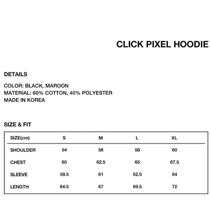 マハグリッドクリックピクセルパーカーブラック (MG2DFMM409A)