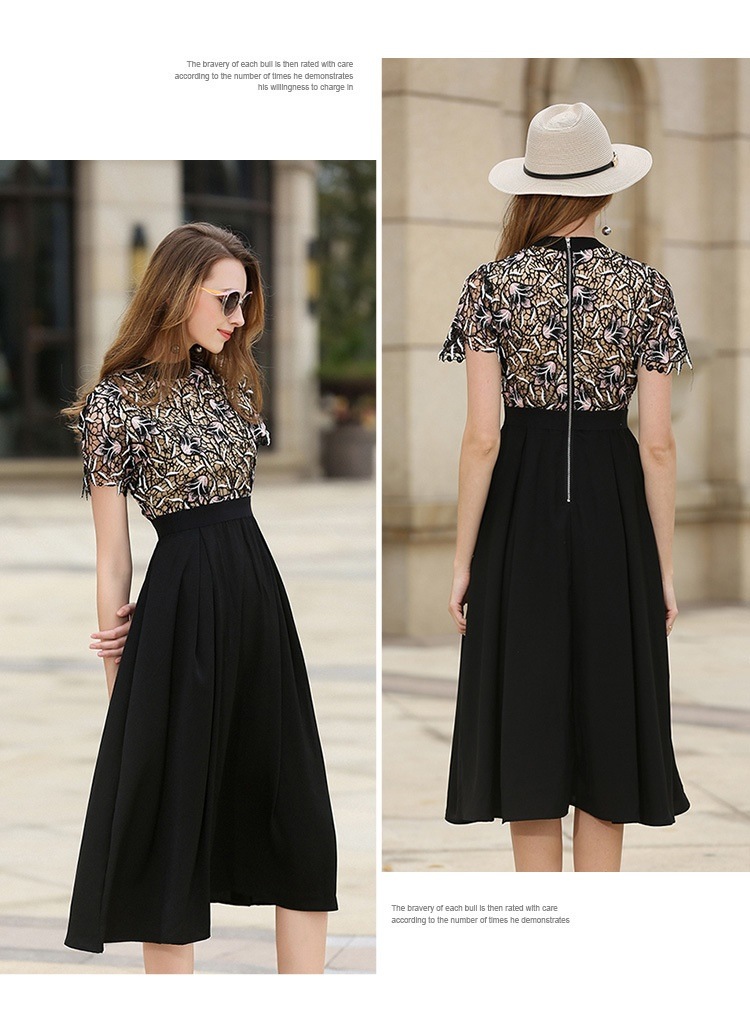 花柄 レース ショートスリーブ ハイウエスト ロングスカート パーティドレス 切り替え Aライン 無地 レディース 2018年新作 定番 人気 およばれ 結婚式 二次会 演奏会 観劇 謝恩会 発表会 花柄 レース ショートスリーブ ハイウエスト ロングスカート パーティドレス 切り替え Aライン 無地 レディース 2018年新作 定番 人気 およばれ 結婚式 二次会 演奏会 観劇 謝恩会 発表会