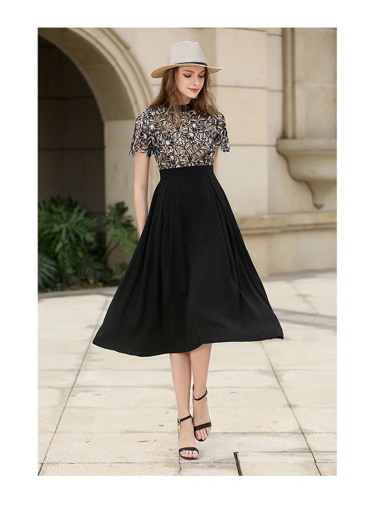 花柄 レース ショートスリーブ ハイウエスト ロングスカート パーティドレス 切り替え Aライン 無地 レディース 2018年新作 定番 人気 およばれ 結婚式 二次会 演奏会 観劇 謝恩会 発表会 花柄 レース ショートスリーブ ハイウエスト ロングスカート パーティドレス 切り替え Aライン 無地 レディース 2018年新作 定番 人気 およばれ 結婚式 二次会 演奏会 観劇 謝恩会 発表会