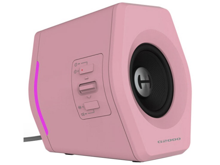 HECATE ED-G2000-PK [ピンク] 3種類の入力に対応したゲーミングスピーカー（定格出力8W＋8W）